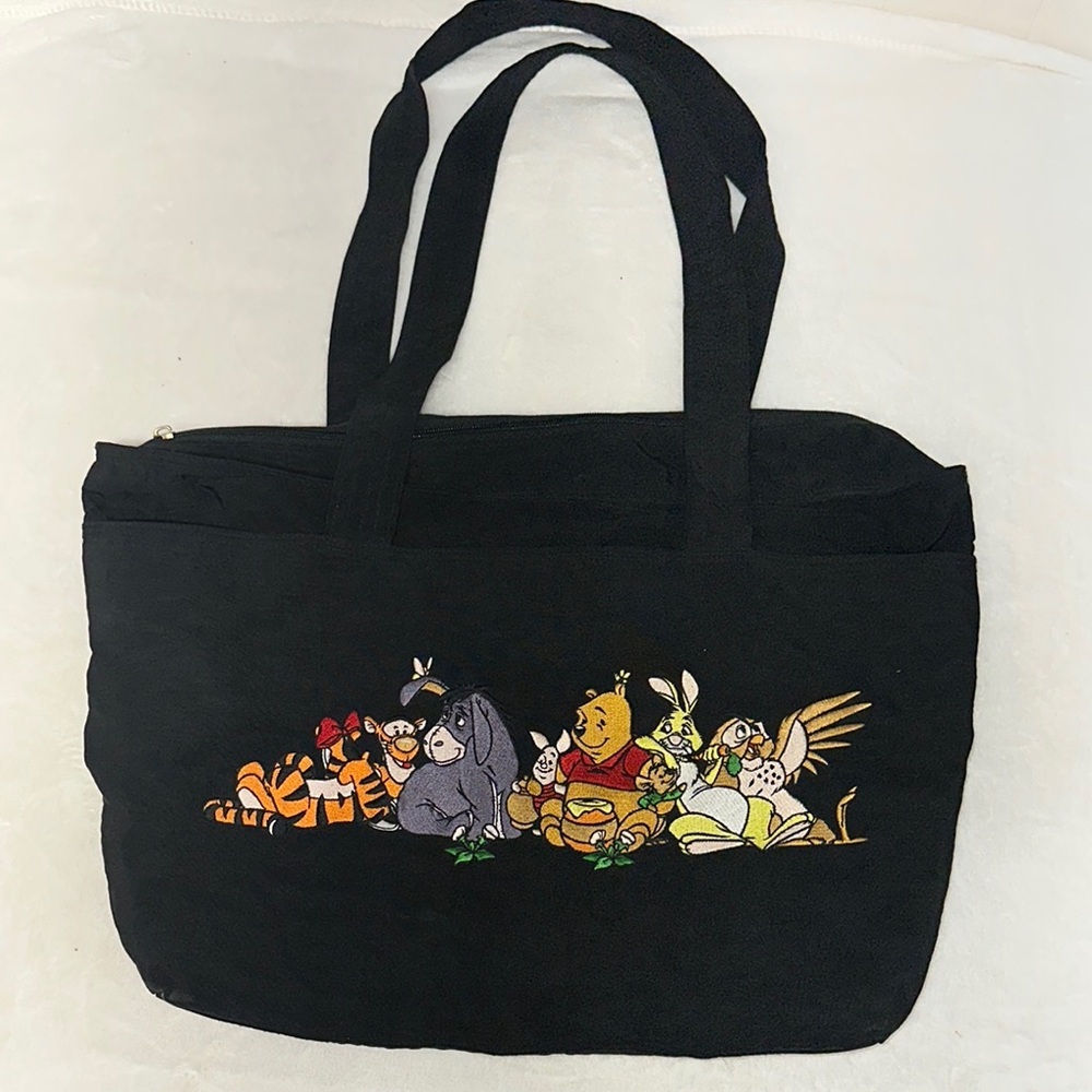 Disney Black Small  Carrier with Embroidered Design